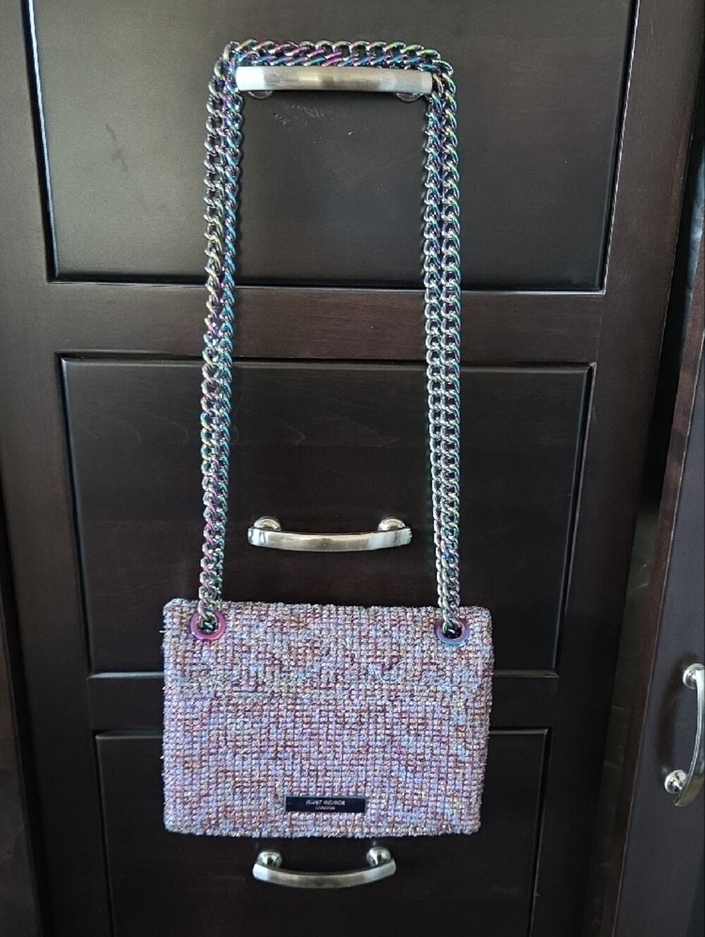 Kurt Geiger London Mini Kensington Tweed Crossbody Bag - Picture 13 of 14